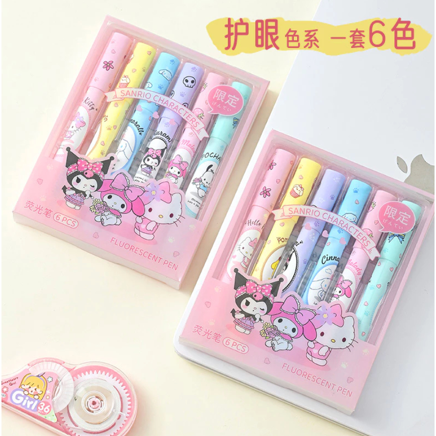 

Highlighter Stabilo 6in1 | Sanrio Edition | Spidol Warna Warni Lucu