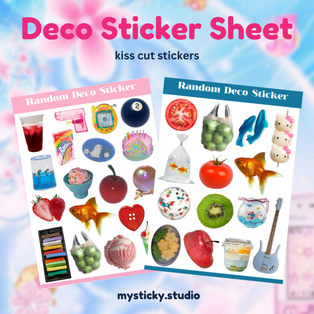 

DECO STICKERS SHEETS / DECO STICKERSS PACK KAWAII Y2K VINTAGE RETRO AESTHETIC