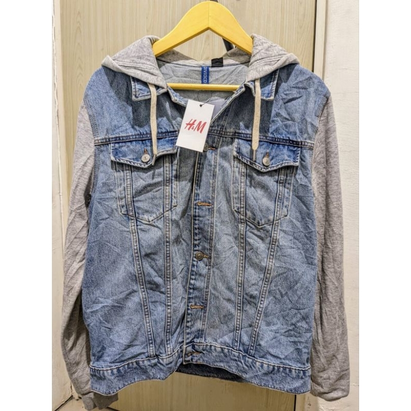 Jacket jeans denim hooded two tone unisex Divided | H*M