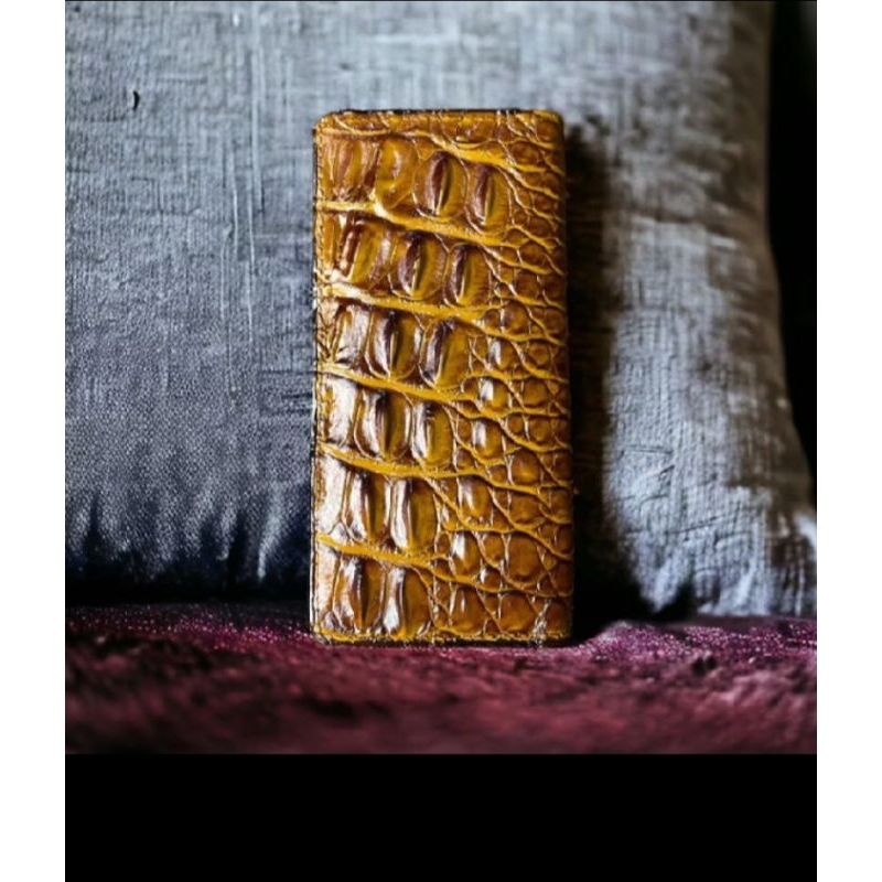 Dompet Pria panjang kulit buaya asli