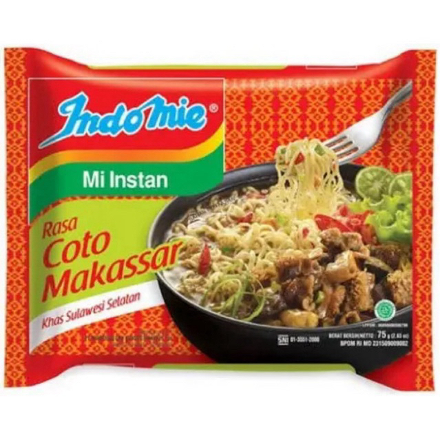 

INDOMIE MIE COTO MAKASSAR 75 GR / 10 BKS