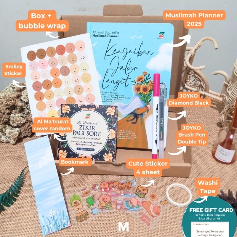 

[READY] Muslimah Planner 2025 Buku Agenda 2025 Jurnal Muslimah 2025 Hampers Kado Ulang Tahun Free Gift Card