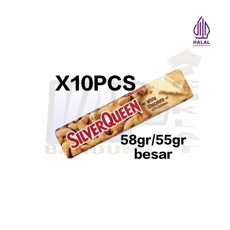 

SILVERQUEEN WHITE/PUTIH 58GR/55GR COKLAT (X5PCS & 10PCS) EXP 2025