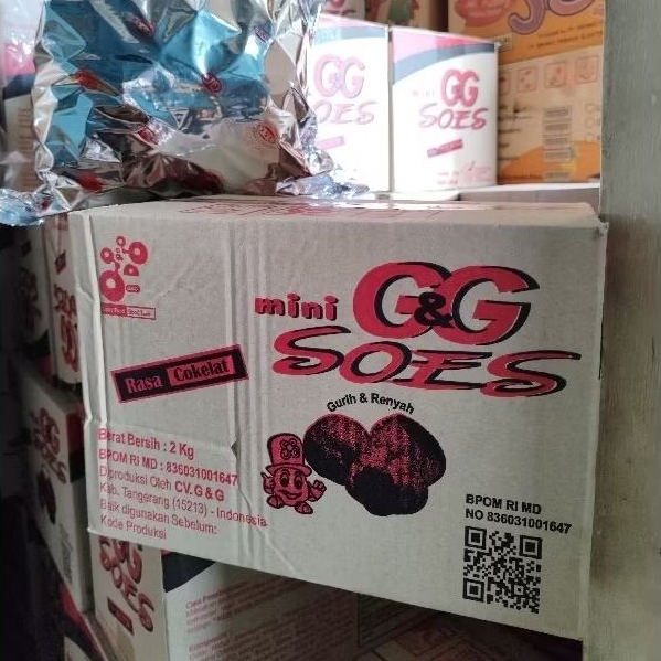 

SOES G&G isi coklat berat 2kg/kue soes coklat/sus coklat enak murah berat 2kg