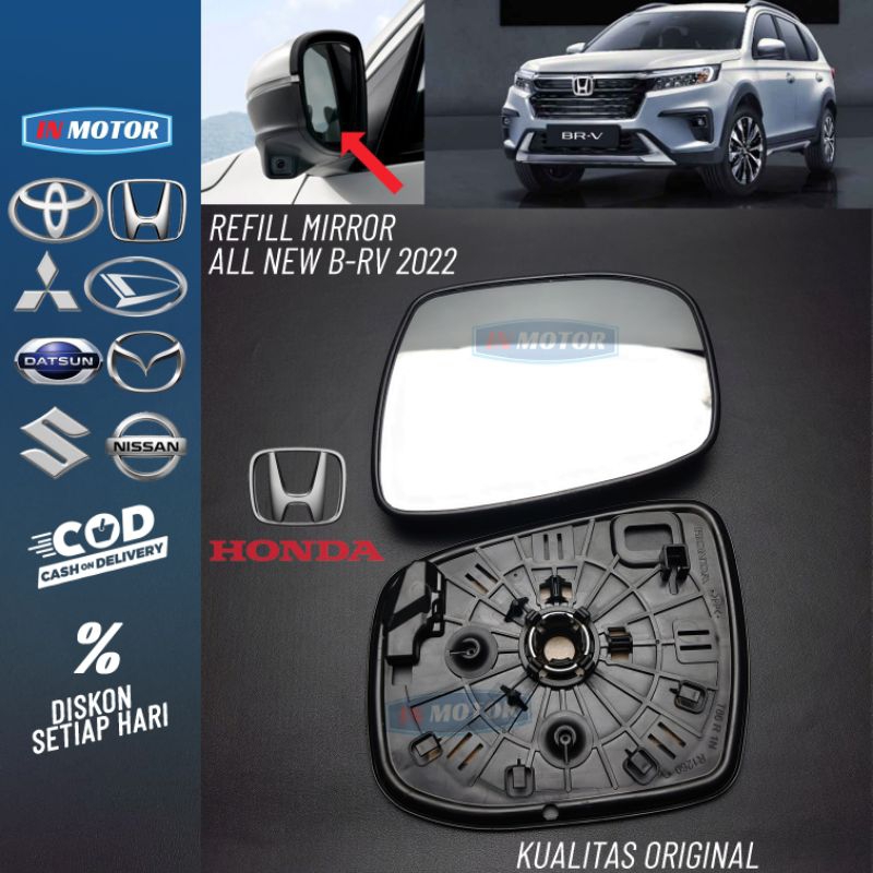 kaca spion CITY HATCHBACK , BRV 2022 , WRV ORIGINAL 100% SNI /KACA SPION BRV 2022 / Kaca spion all n