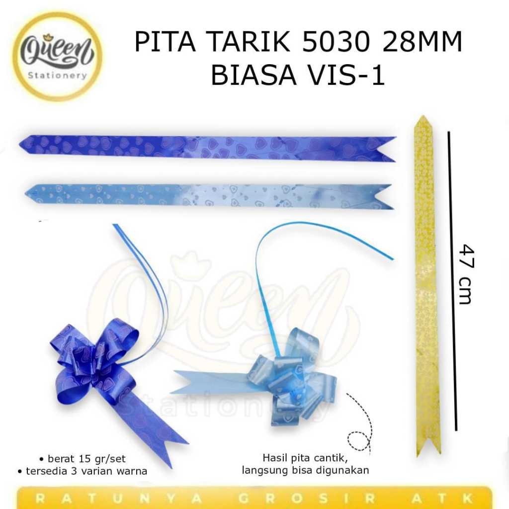 

PITA TARIK 5030 28MM BIASA VIS-1 / PITA HIASAN KADO / PITA MURAH / HIASAN KADO (010403)