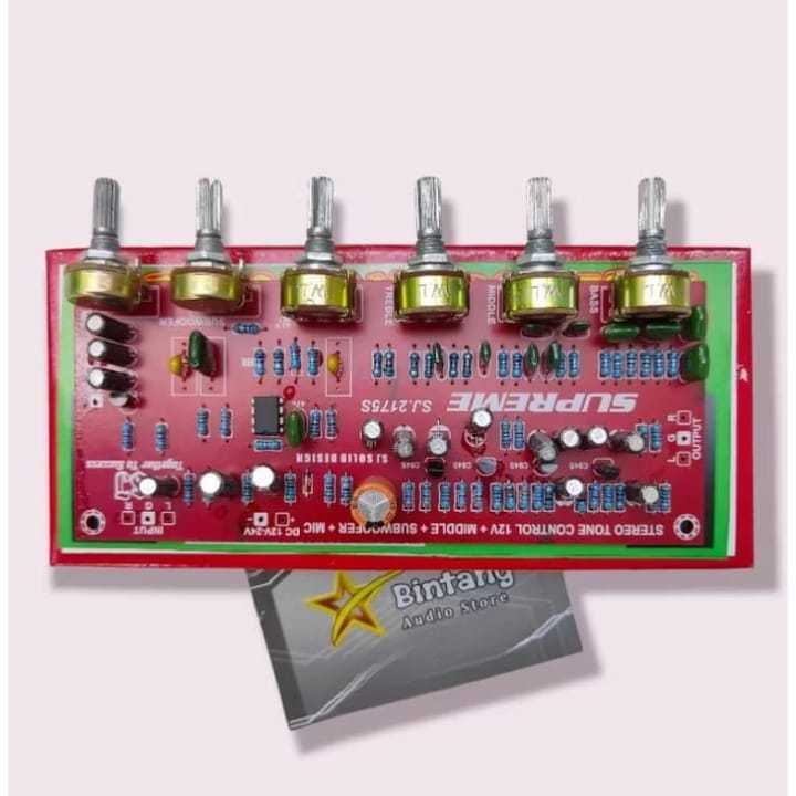 SUPREME Tone Control DC 12v Stereo Middle Midle + SUBWOOFER
