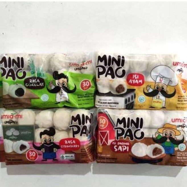 

MINI PAO Isi 30 Aneka Rasa Coklat Sapi Ayam Bakpao Mini Enak Murah