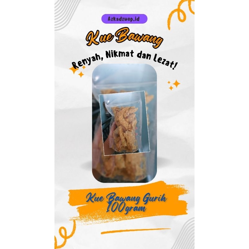 

Kue Bawang Renyah dan Gurih (100gr)