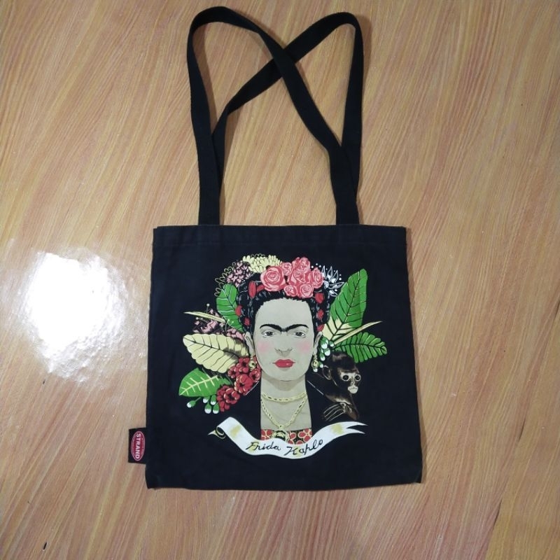 Tote bag tas selempang Frida kahlo strandbooks bekas second branded preloved original
