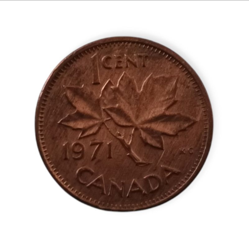 Koin asing Canada 1 cent 1971