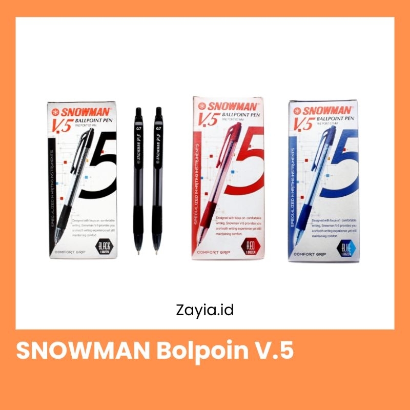 

SNOWMAN Bolpoin V-5 Bolpoin 0,7 Bolpoin SNOWMAN Tebal Tidak Mudah Macet