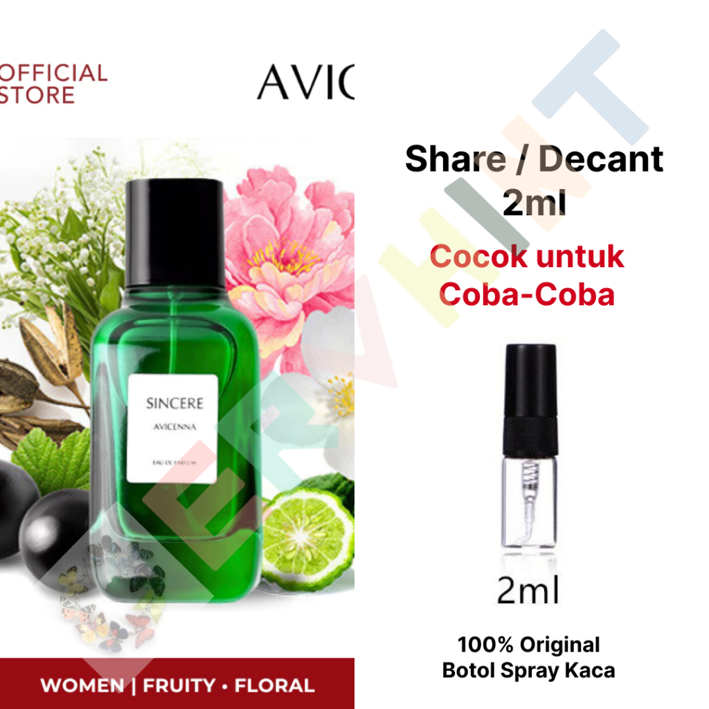 [Share / Decant] Avicenna Sincere Premiere Women EDP Eau De Parfum Perfume Parfume - Parfum Wanita
