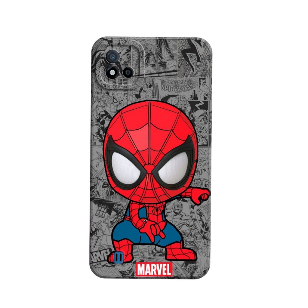 #ZC02 Softcase Realme C11 2021 Little Spiderman - Casing Hp Protec Kamera - Sillikon Kekinian