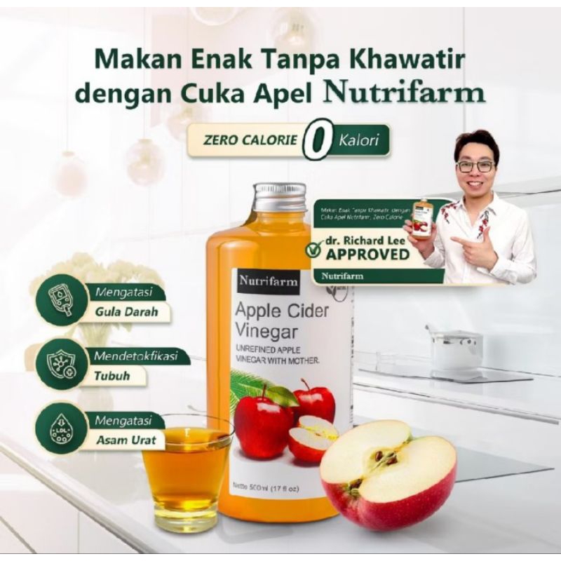 

CUKA APEL ORIGINAL ORGANIK 500ML / APPLE CIDER VINEGAR WITH MOTHER/ CUKA SARI APEL / BRAGG UNTUK KESEHATAN DAN UNTUK DIET