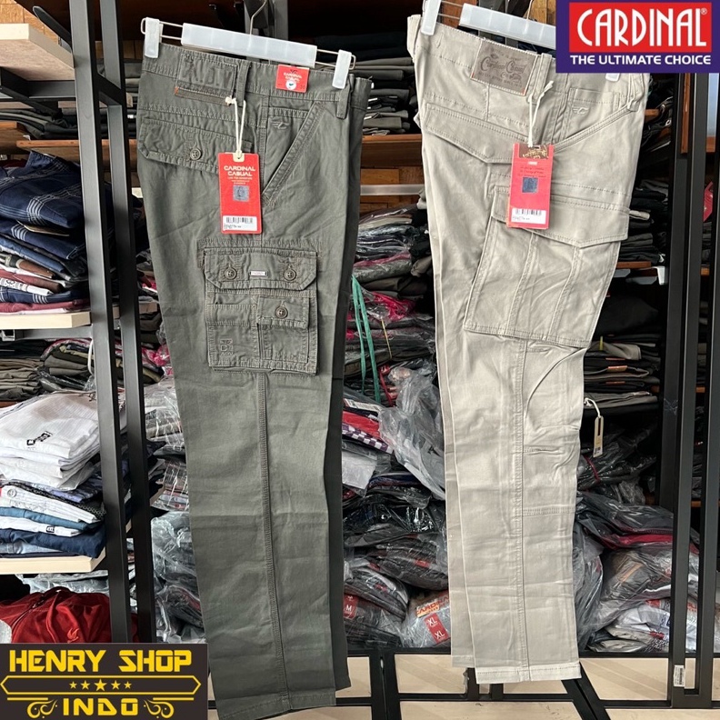 Celana Cargo Cardinal Panjang SLIMFIT ginal