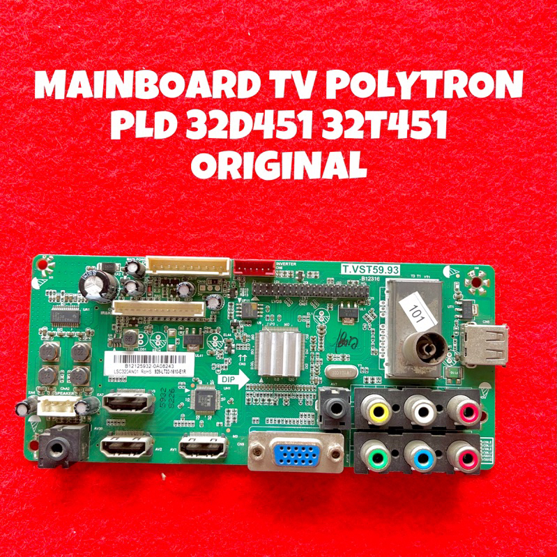 MB MAINBOARD TV LED POLYTRON PLD 32D451 /  PLD 32T451 / PLD 29D451 / PLD 29T451 ORIGINAL