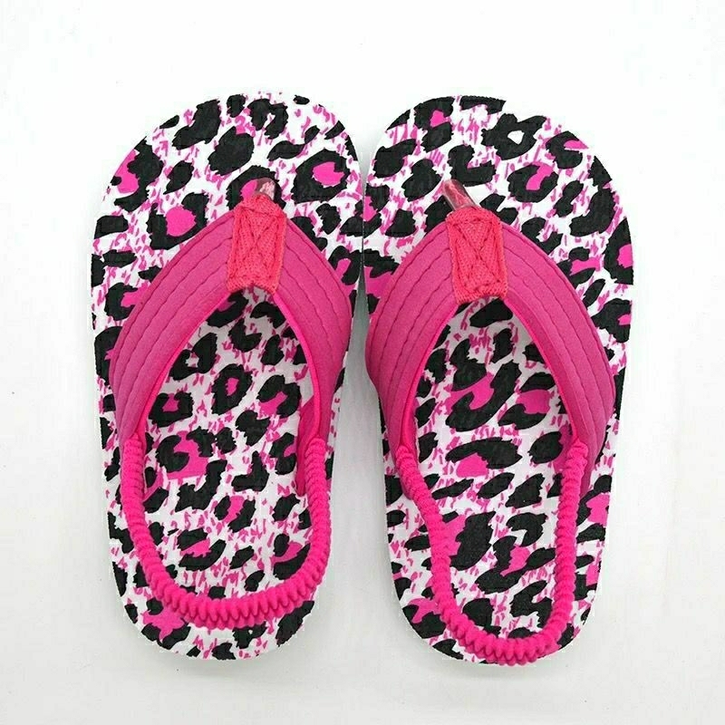 sandal jepit anak perempuan tali belakang sandal baby motif macan