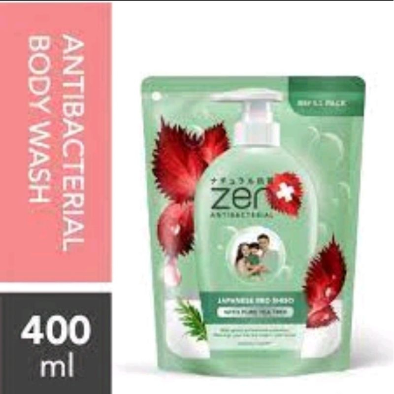 SABUN MANDI ZEN BODY WASH 400 ML FREE Woshi2 Sabun Cuci Piring Sachet