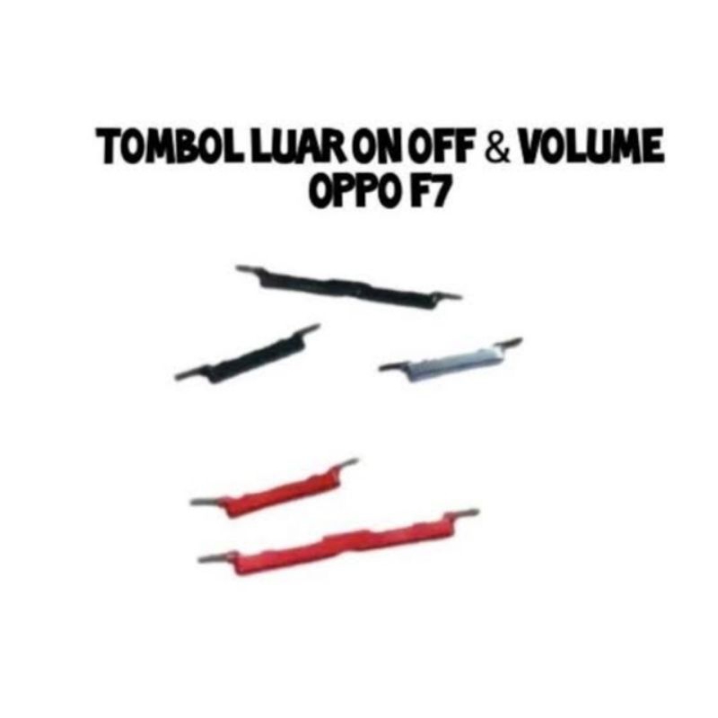 Rubber Tombol luar on Off + Volume Oppo F7 / F7 youth