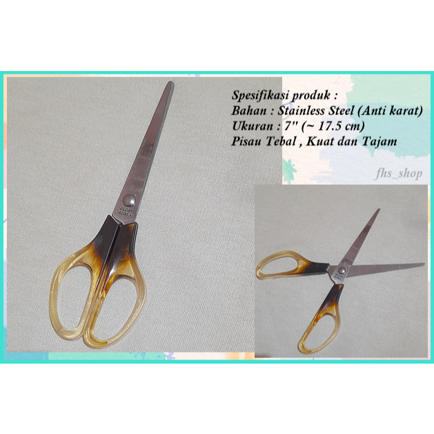 

Gunting Serbaguna Gunting Stainless Steel Anti Karat Pegangan Nyaman Gunting Lucu Glory Scissors 7