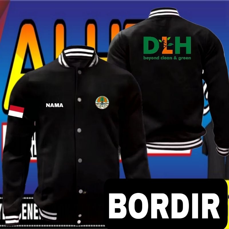 Jaket bordir dinas lingkungan hidup jaket dinas lingkungan hidup jaket varsity dinas lingkungan hidu