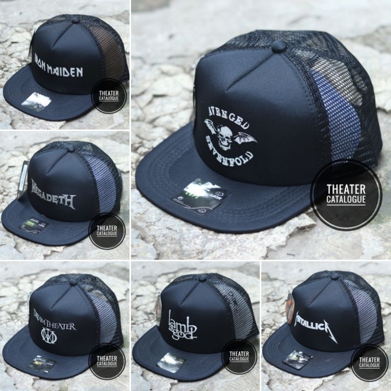 TOPI TRUCKER SNAPBACK METAL MUSIK BAND | SNAPBACK TRUCKER HAT BAND METAL UNISEX