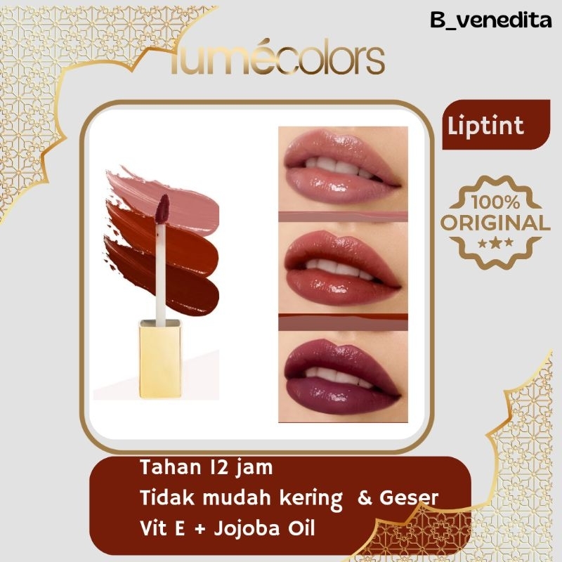 Lumecolors Ultralight Lipstik Liptint Glossy Stain Pigmented Tahan Lama