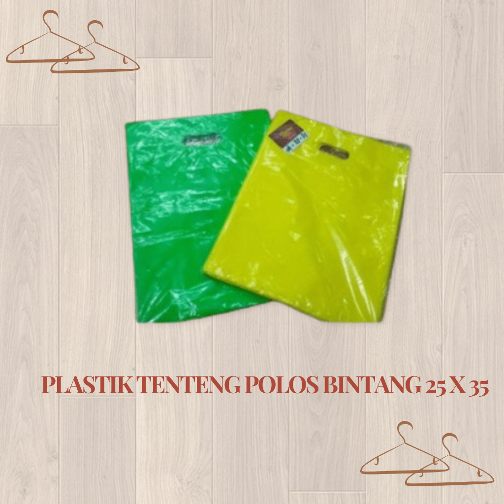 

PLASTIK TENTENG POLOS BINTANG 25 X 35 (HARGA JUAL PER 1 PAX = 100 PC)