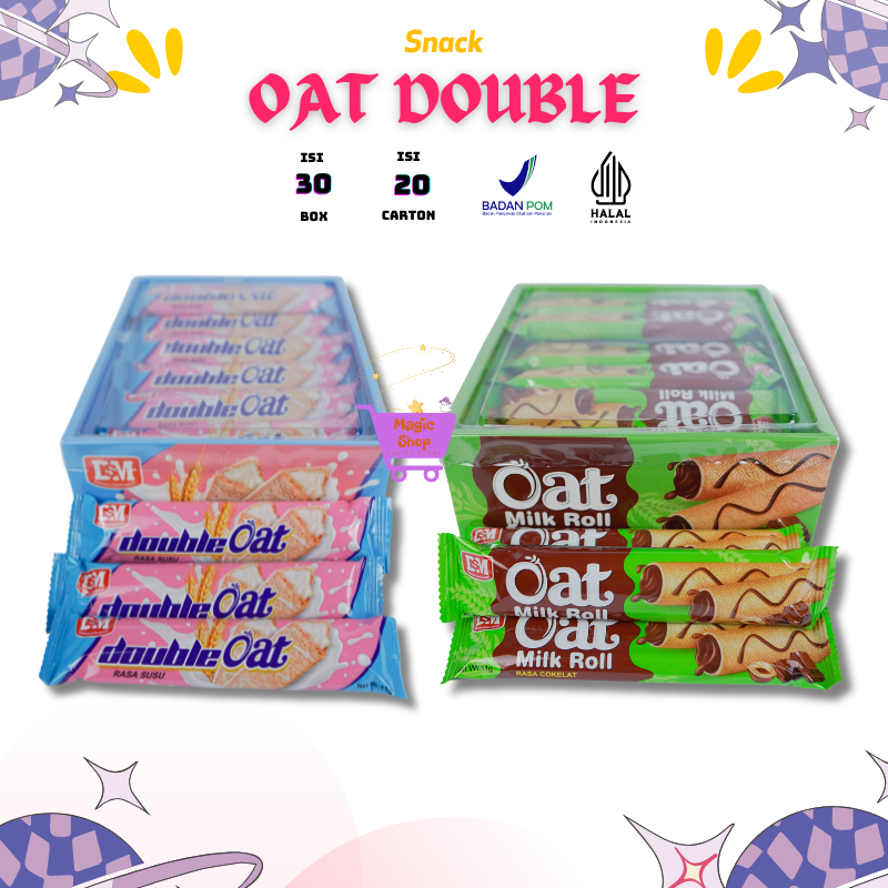 

OAT DOUBLE ISI 30 RASA SUSU COKELAT / DOUBLE OAT / SNACK OAT