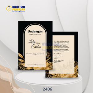 CETAK UNDANGAN PERNIKAHAN SIMPLE MEWAH ERBA 2406