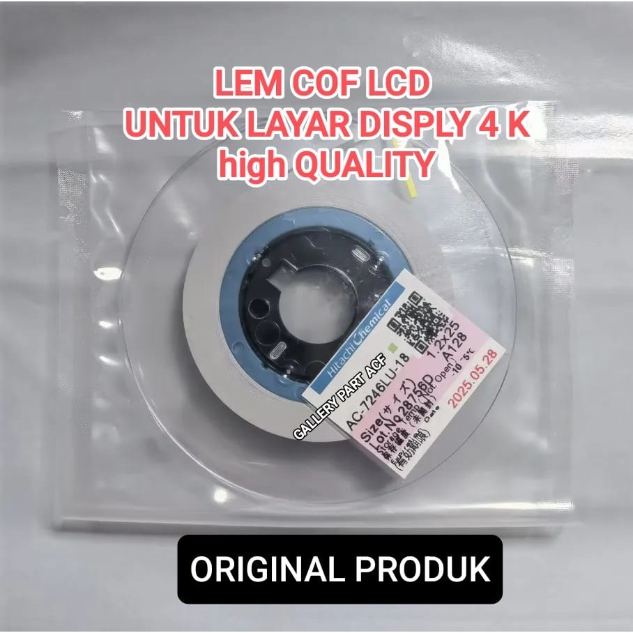 

lem ic cof lcd atau lem acf ac 7246LU ke kaca lcd per 10meter Adhesive film cof bonding tab