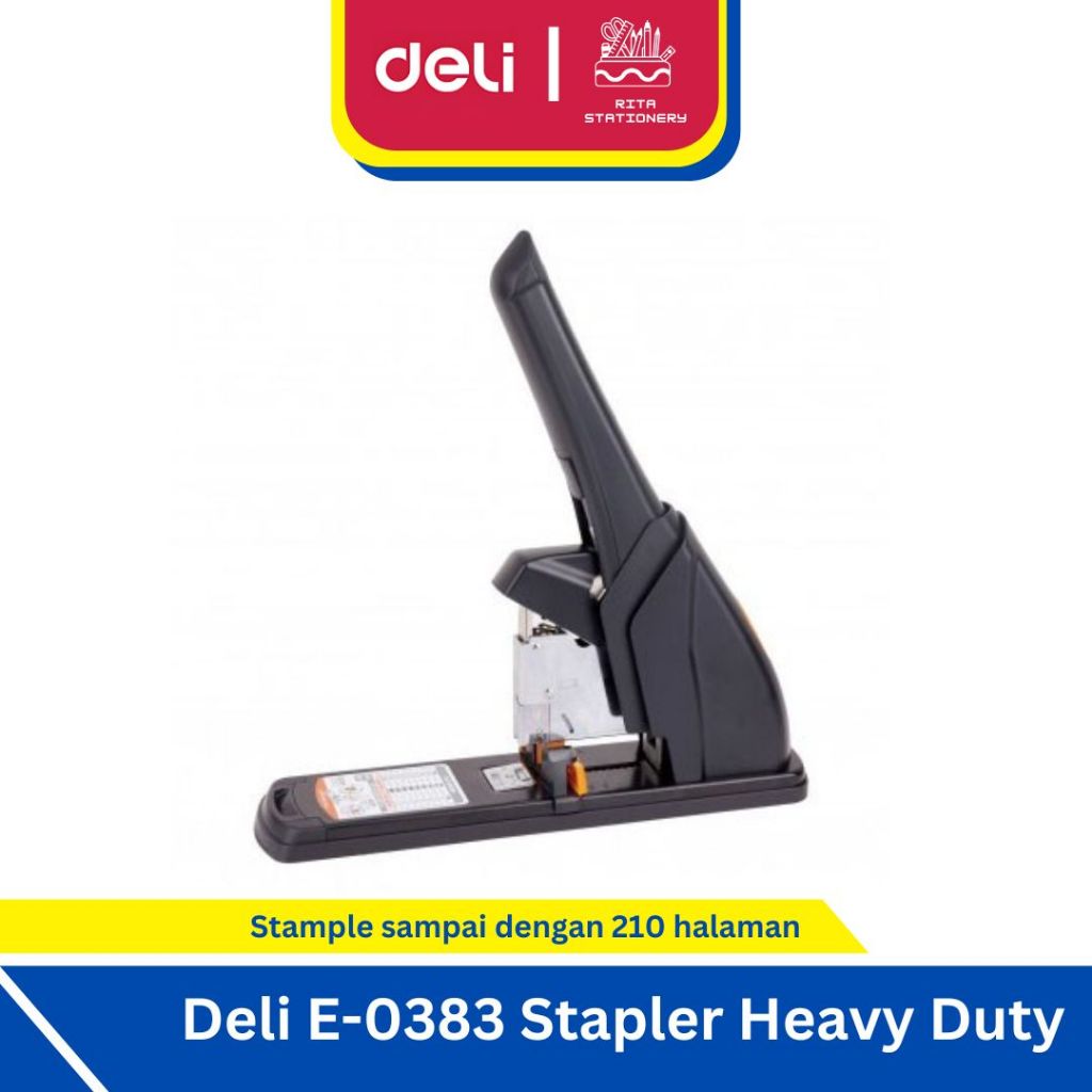 

Deli Staples Besar - Hekter Untuk Kertas Tebal E-0383 Stapler Heavy Duty