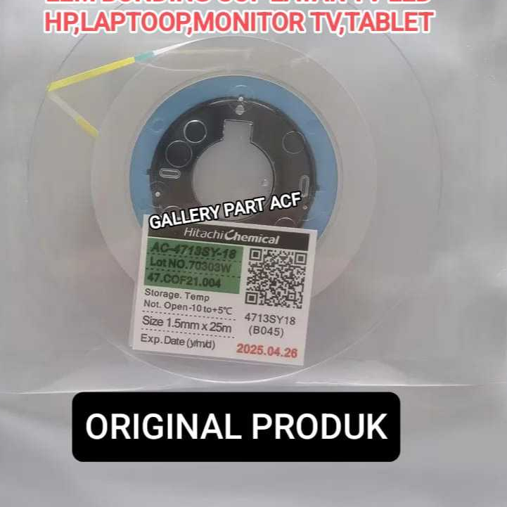 ACF AC 4713SY 18 lem ic cof lcd atau lem COF BONDING LEM LCD HP LAPTOP tv LED smart android 4k 8k