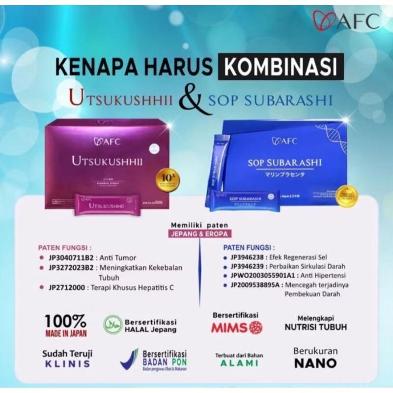 SOP SUBARASHI & UTSUKUSHHI 100% asli