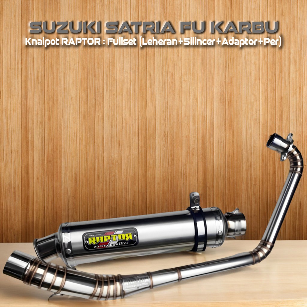 RAPTOR Knalpot Racing Suzuki Satria FU Karbu - Original