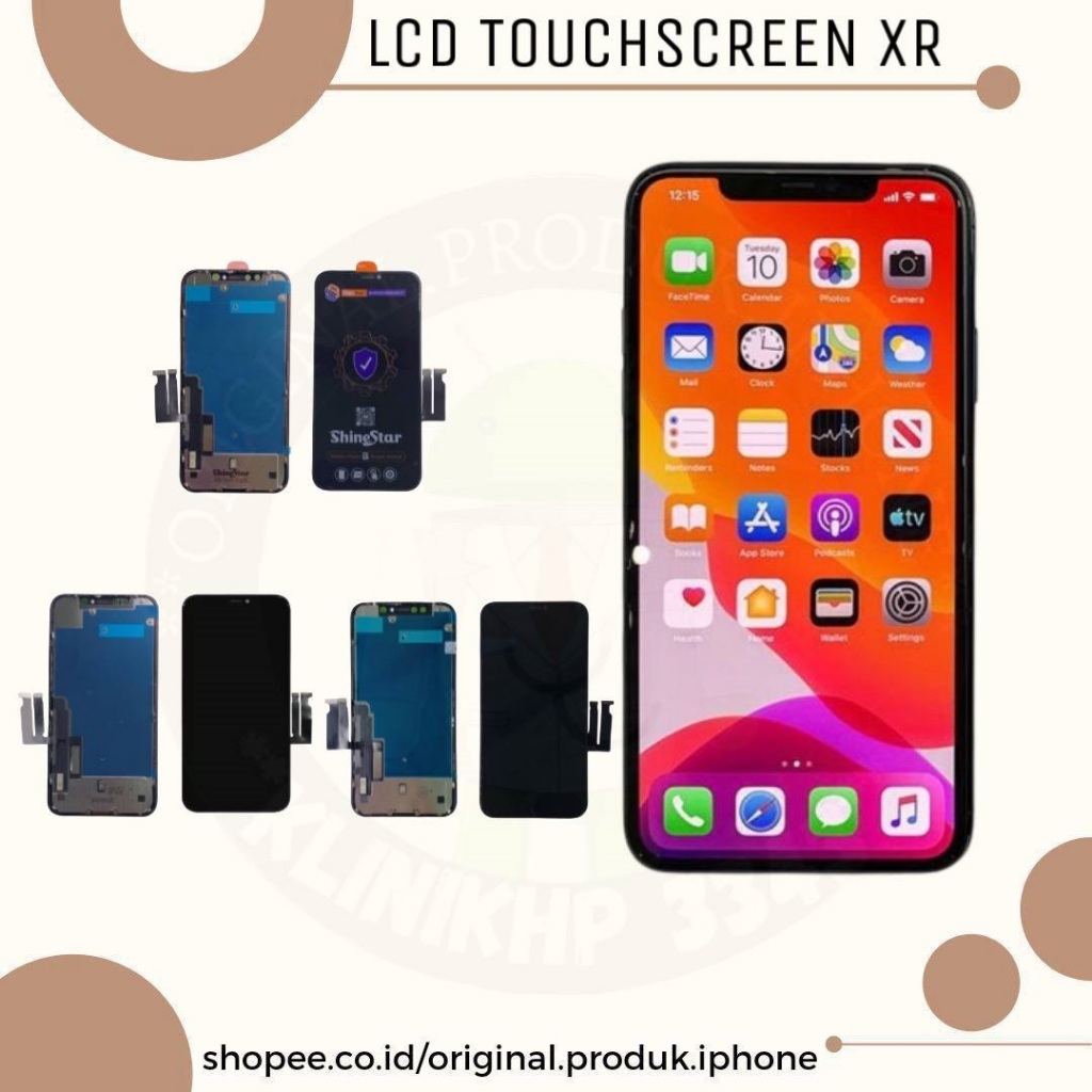 LCD TOUCHSCREEN XR ORIGINAL LAYAR XR NEW FULLSET