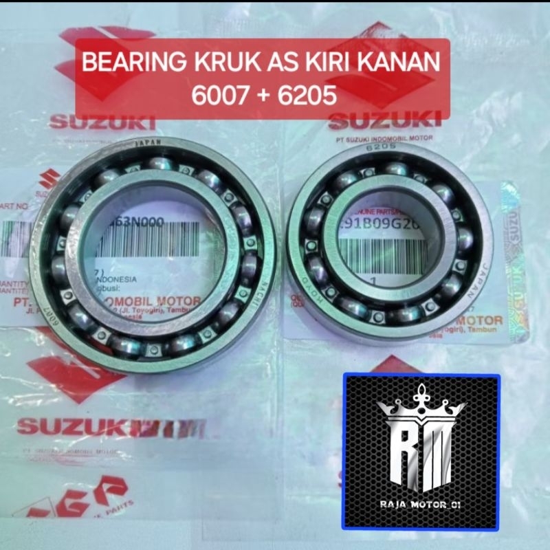 BEARING KRUK AS SET 6007 + 6205 SMASH LAMA OLD SMASH NEW 110 SGP