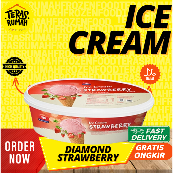 

DIAMOND ICE CREAM - STRAWBERRY 700ML