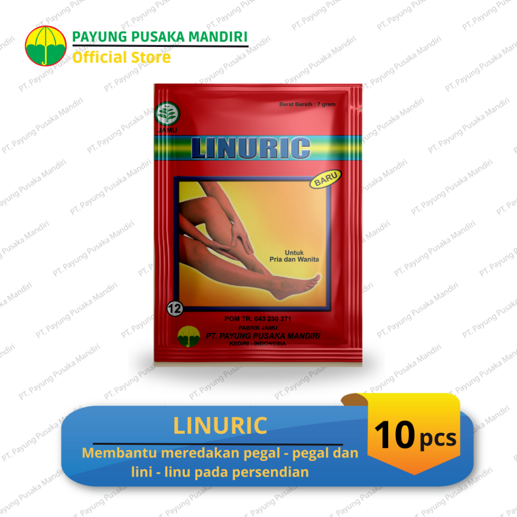 

Jamu serbuk LINURIC, membantu meredakan pegal dan linu pada persendian