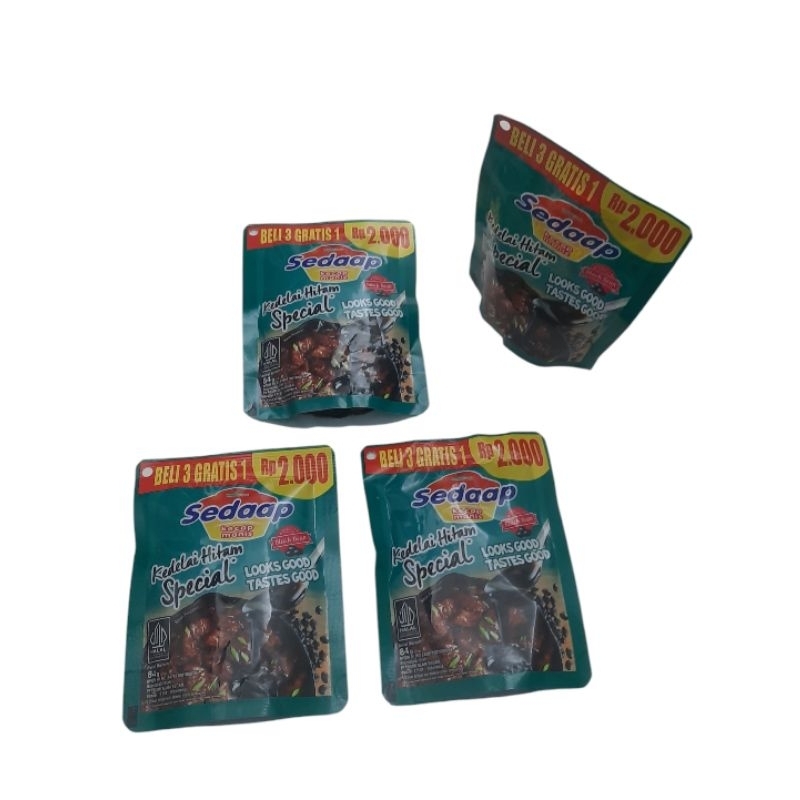 

Kecap Manis Sedap Kemasan Hemat 84gr (beli 3 gratis 1)