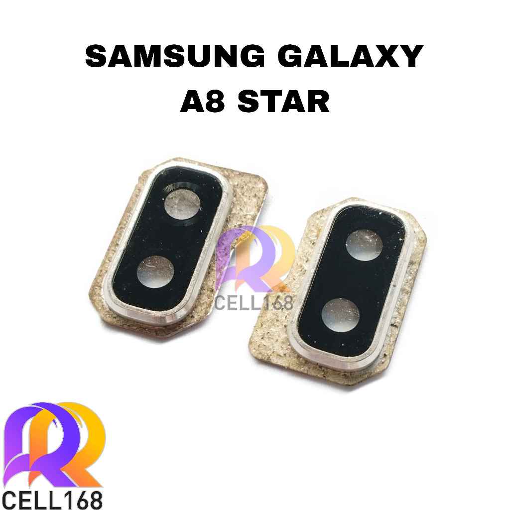 KACA KAMERA BELAKANG SAMSUNG A8 STAR LENSA CAMERA FULLSET