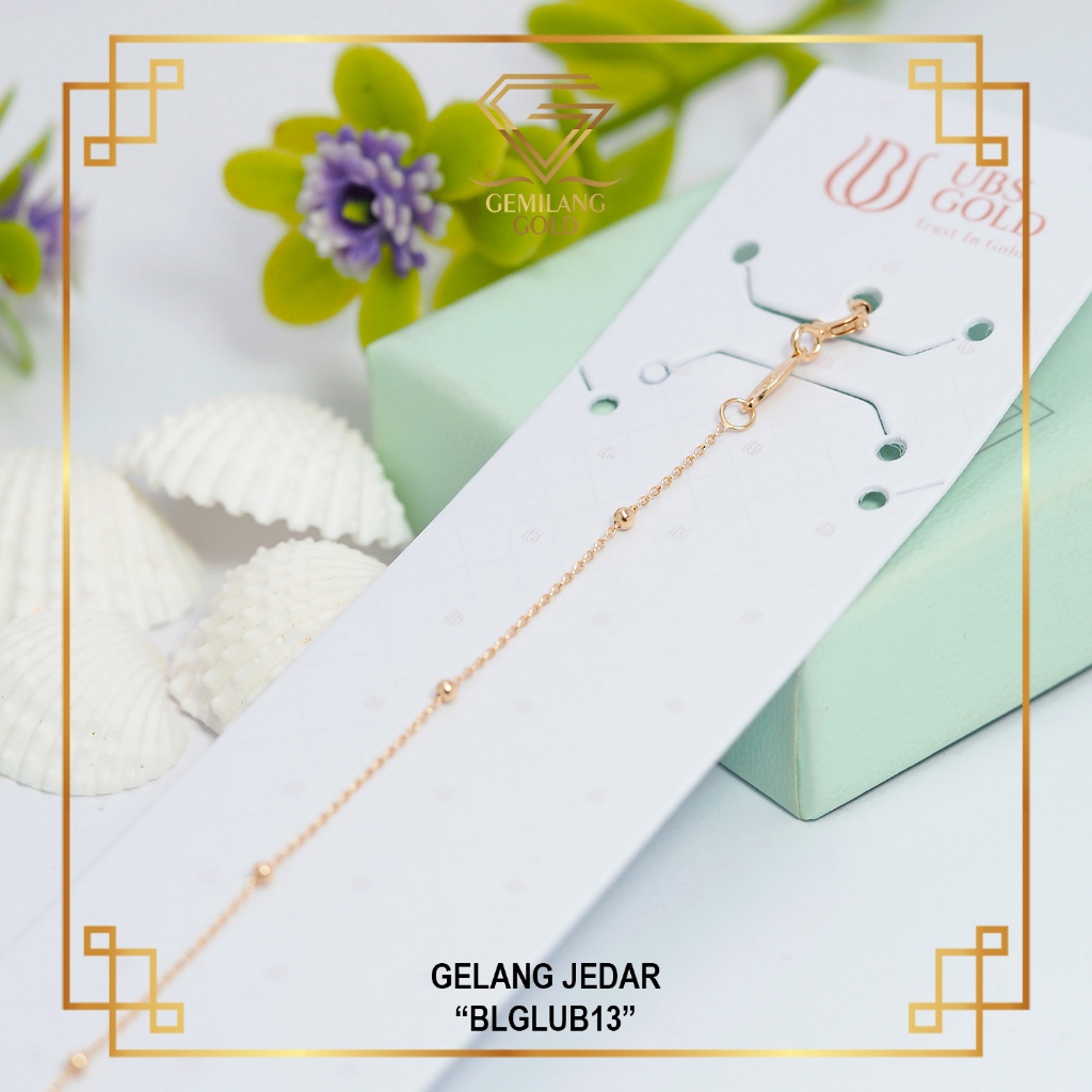 GELANG EMAS JEDAR UBS GOLD KADAR 8K (375) BLGLUB 13 - TOKO EMAS GEMILANG GOLD ID