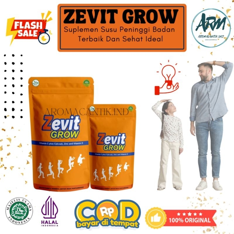

[BEST PRODUK] SUSU ZEVIT GROW - Solusi Tinggi Badan Naik 3-5 cm Dalam 10 Hari Alami Tanpa Olahraga | Peninggi Badan Cepat terbaik di dunia