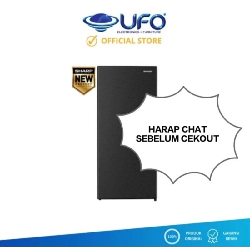 SHARP FJM186AHS KULKAS FREEZER STANDING 6 RAK