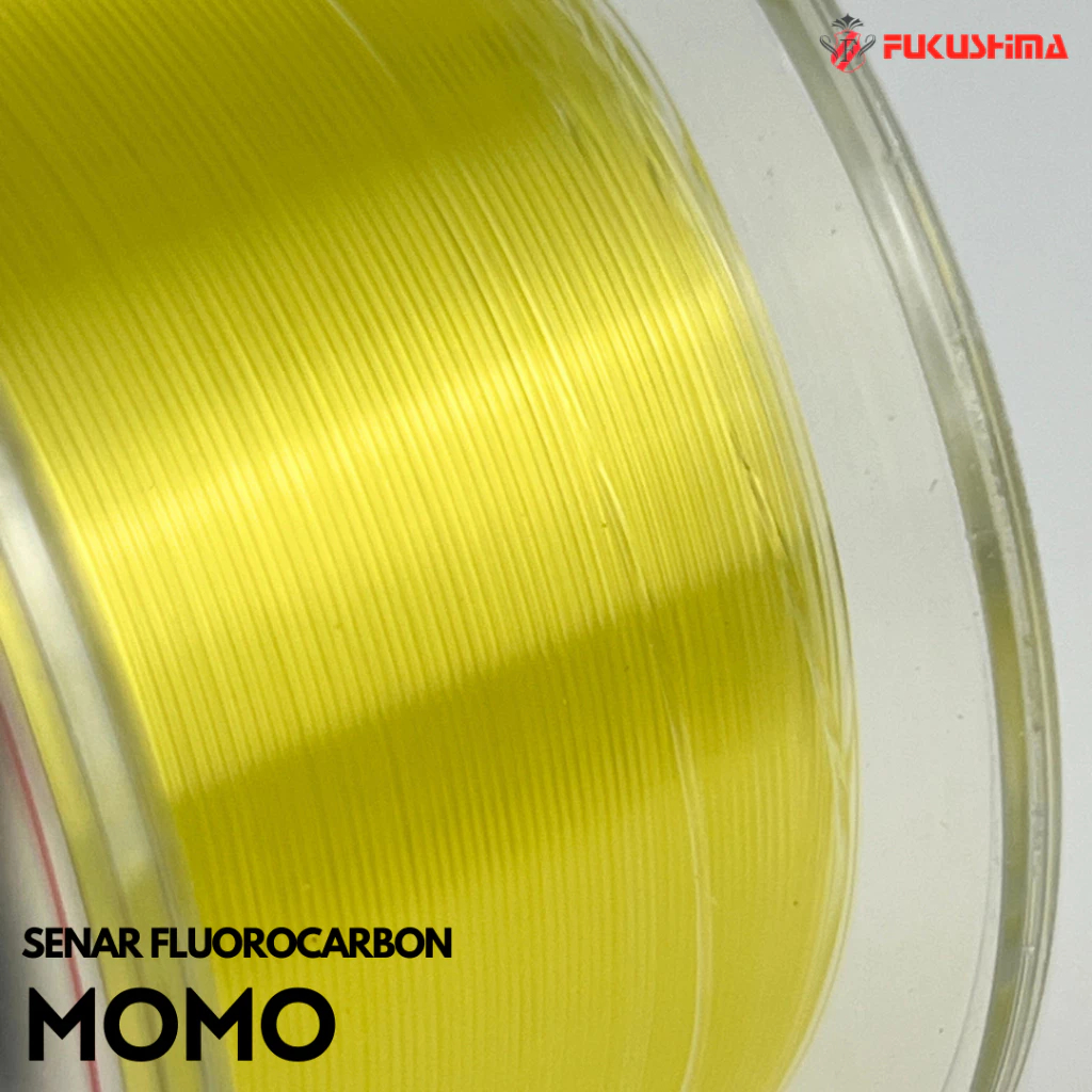 Senar Pancing Warna Kuning Hijau 150 Meter Fluorocarbon Fukushima Momo