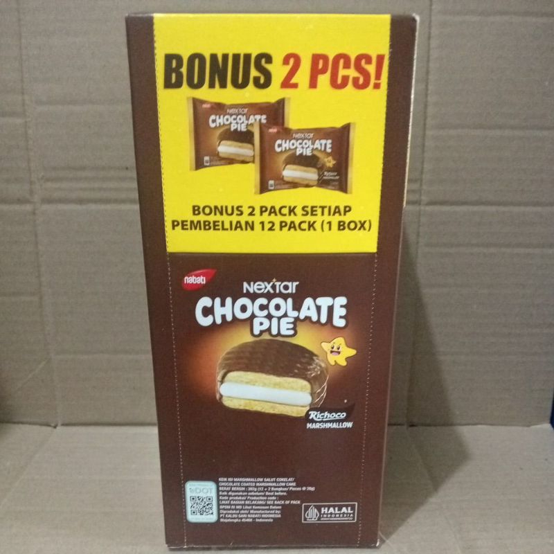 

Nabati Nextar Chocolate Pie Isi 12+2