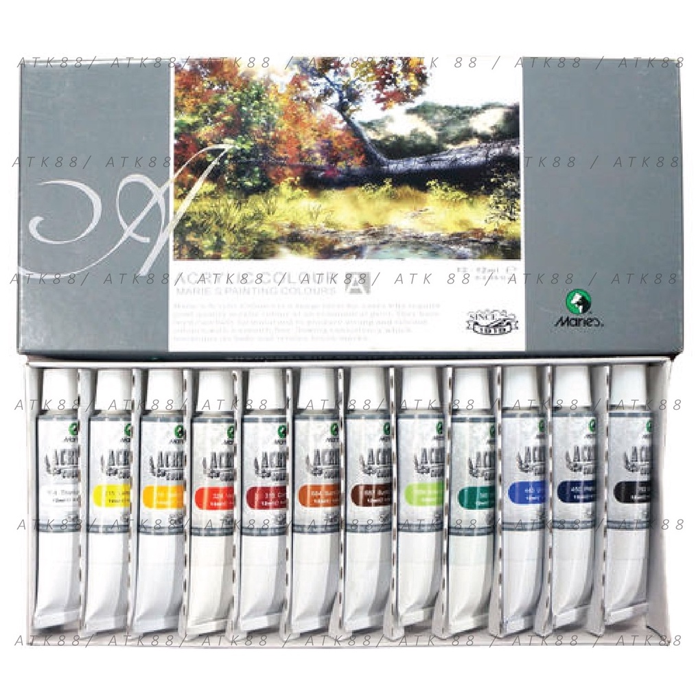 

KODE X53I Cat Acrylic Maries 12 Warna Tipe 812 12ml