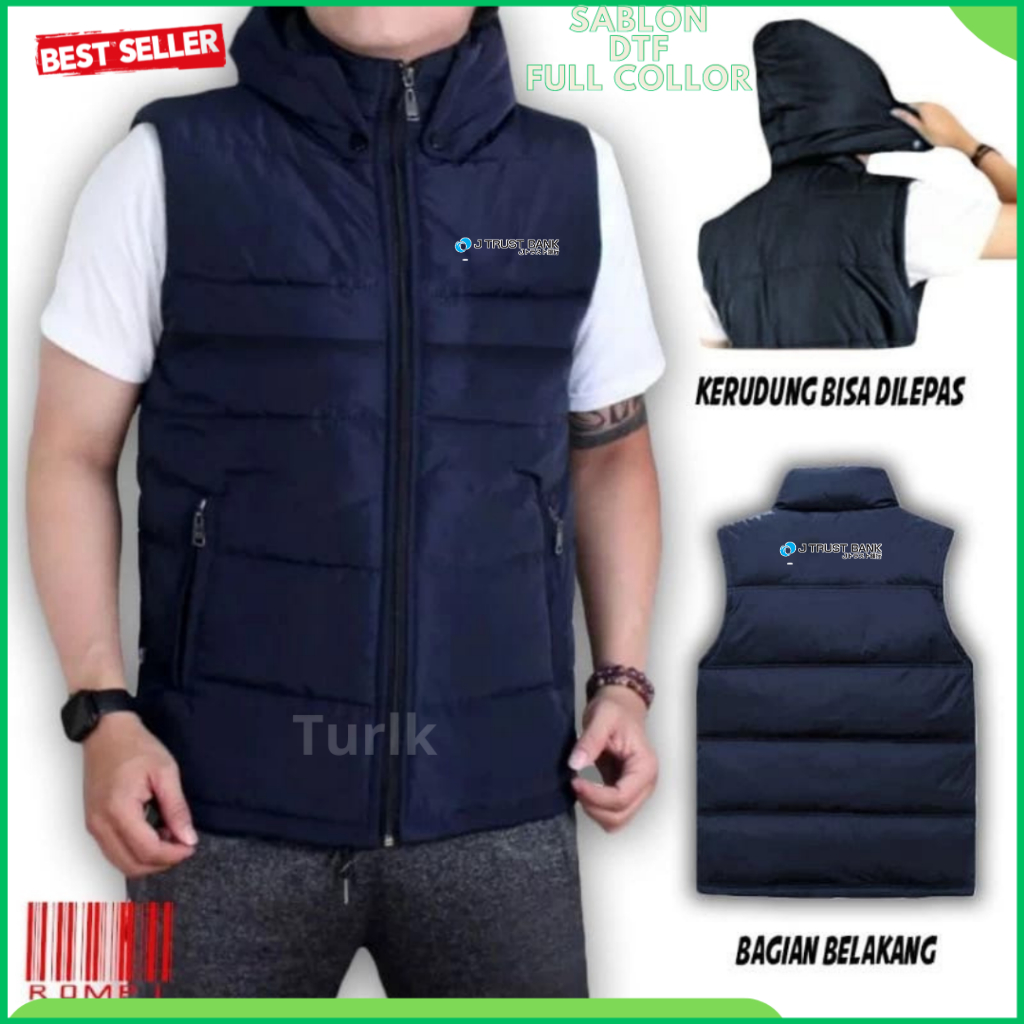 Rompi Jtrust Bank Jaket Vest Rompi Bank Jtrust Custom