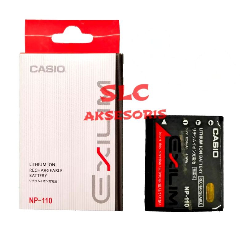 SLC - Ready - Battery For Kamera Casio Batre Exilim EX-Z2000 NP-110 Baterai Camera EX-Z2300 Z3000 ZR